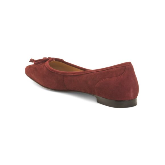 COLE HAAN Bloodstone Suede Chlea Ballet Flats - Picture 2 of 2